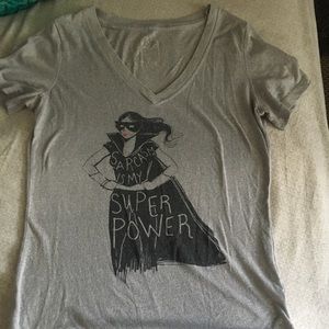 4/$25 Aeropostale Sarcasm Super Power Top